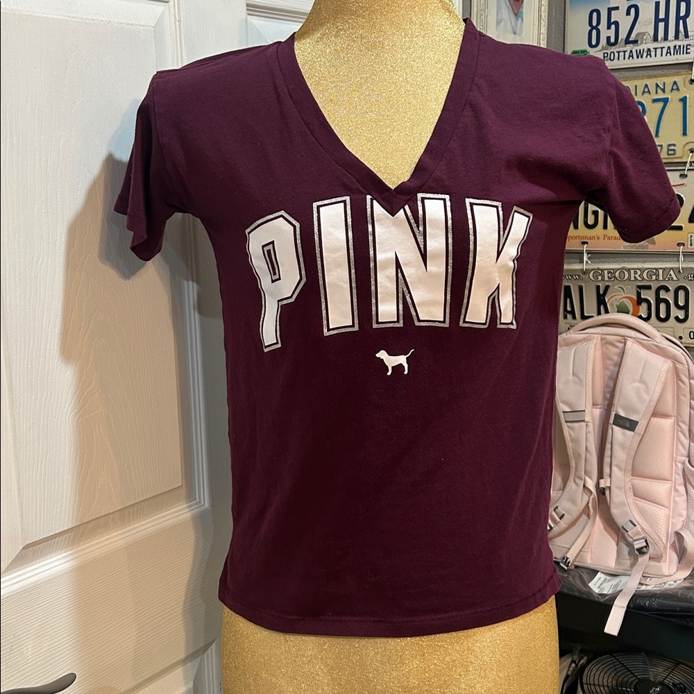 PINK Victoria's Secret Rich Purple Top